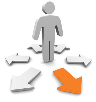 Figure with sitemap arrows
